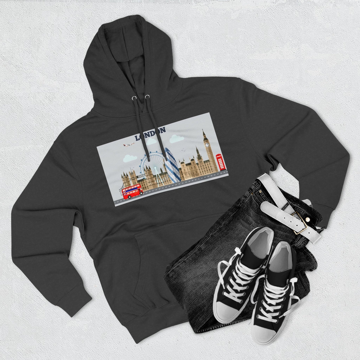 City Skyline Graphic Hoodie
