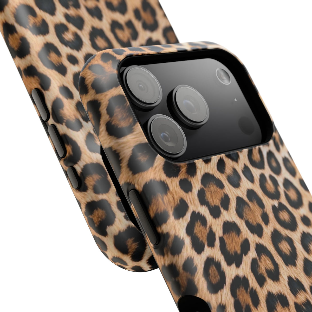 Classic Leopard Print Magnetic Phone Case — Impact-Resistant Protective Cover