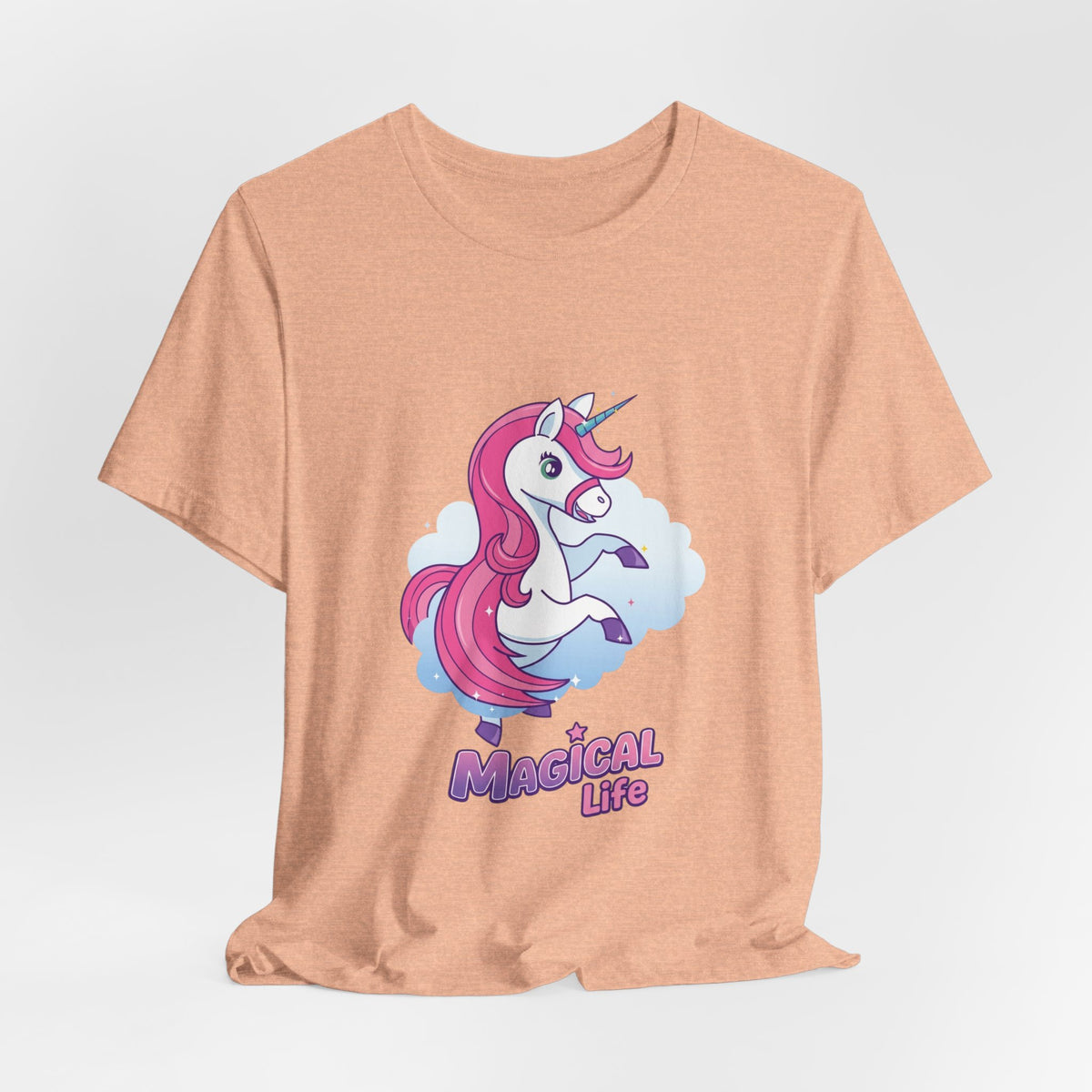 Magical Life Unicorn Tee - Cute Pink Unicorn Graphic T-Shirt for Kids & Teens