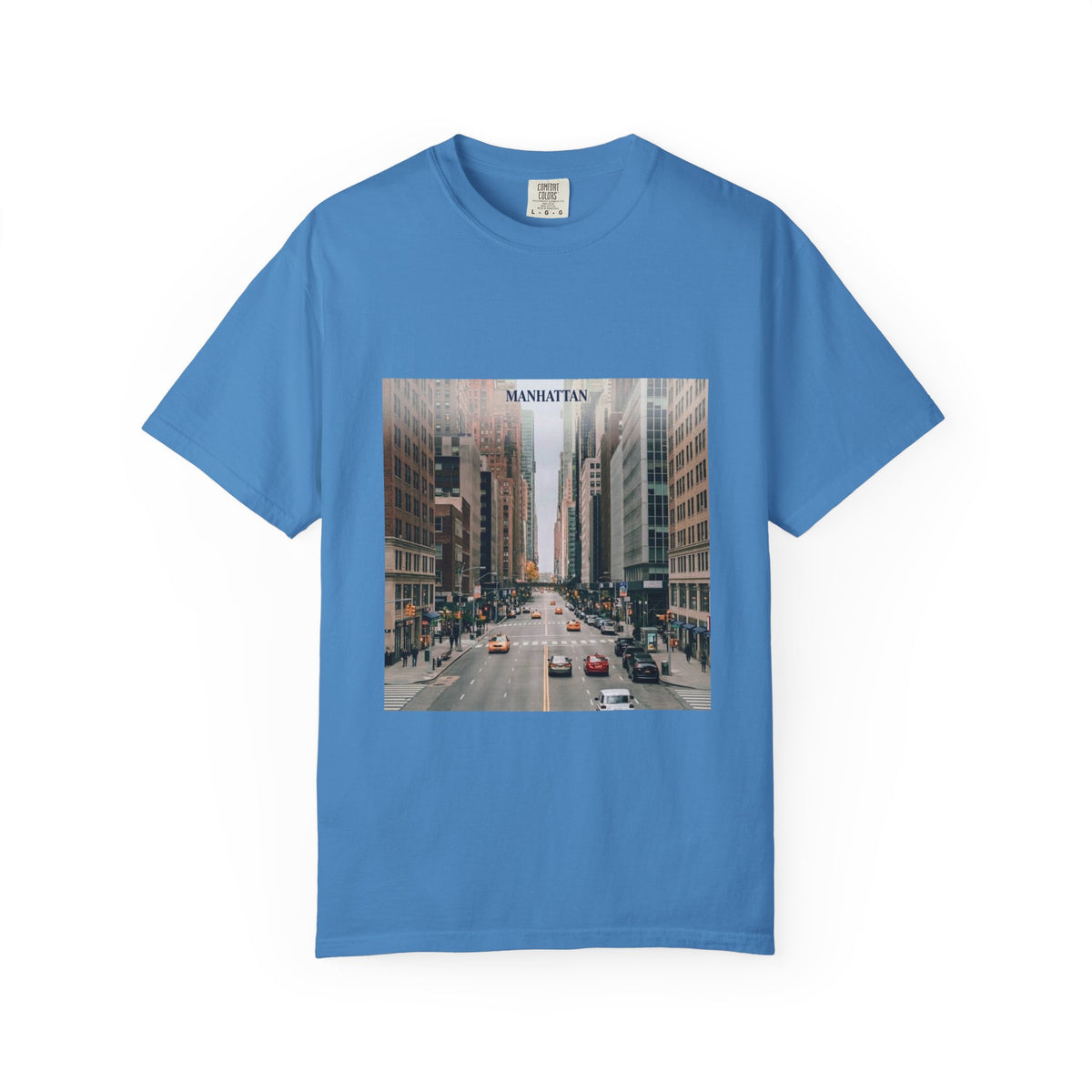 Manhattan Street Photo T-Shirt — Vintage NYC Cityscape Tee