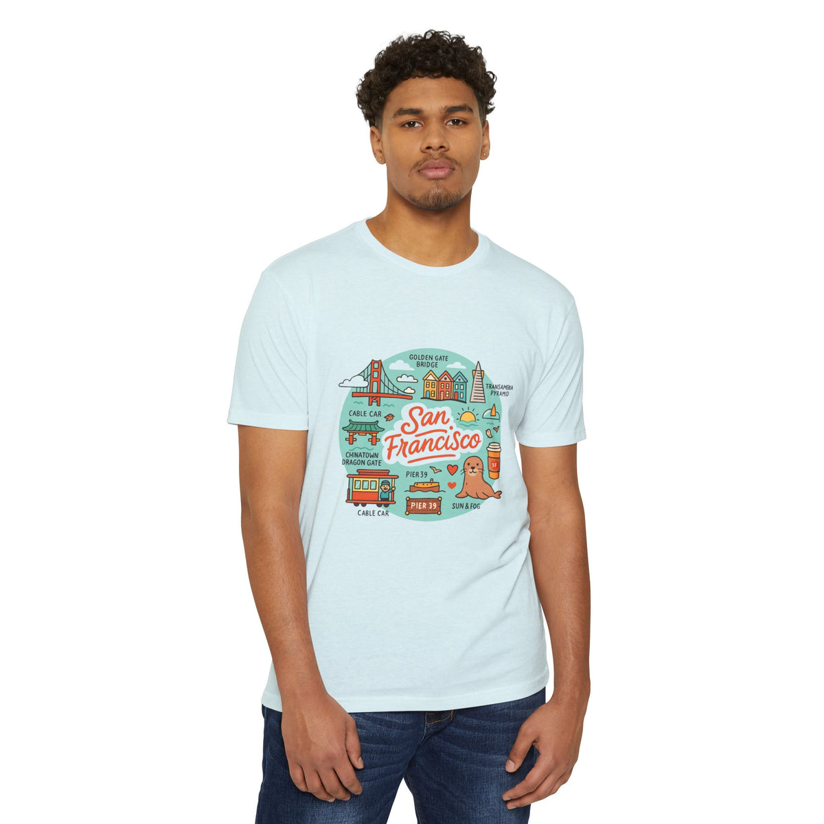 San Francisco Souvenir T-Shirt – Vintage City Travel Graphic