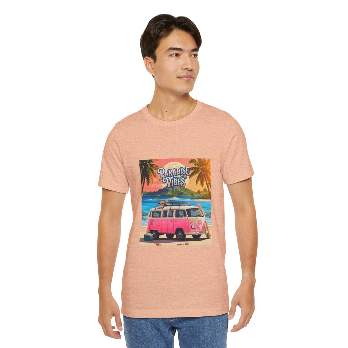 Paradise Vibes Beach Van T-Shirt