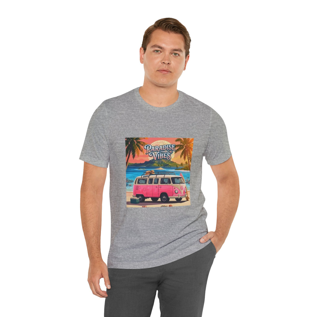 Paradise Vibes Beach Van T-Shirt