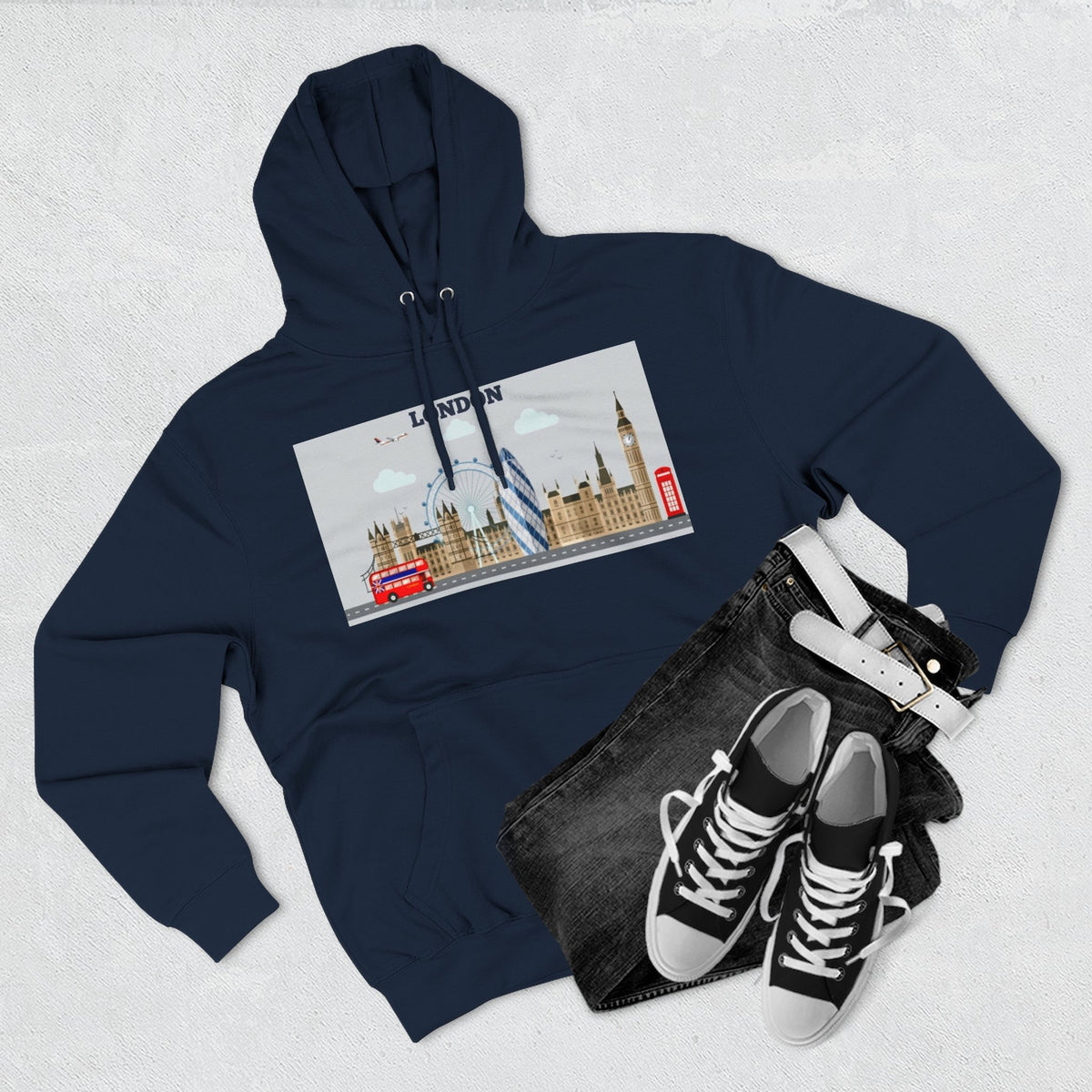 City Skyline Graphic Hoodie