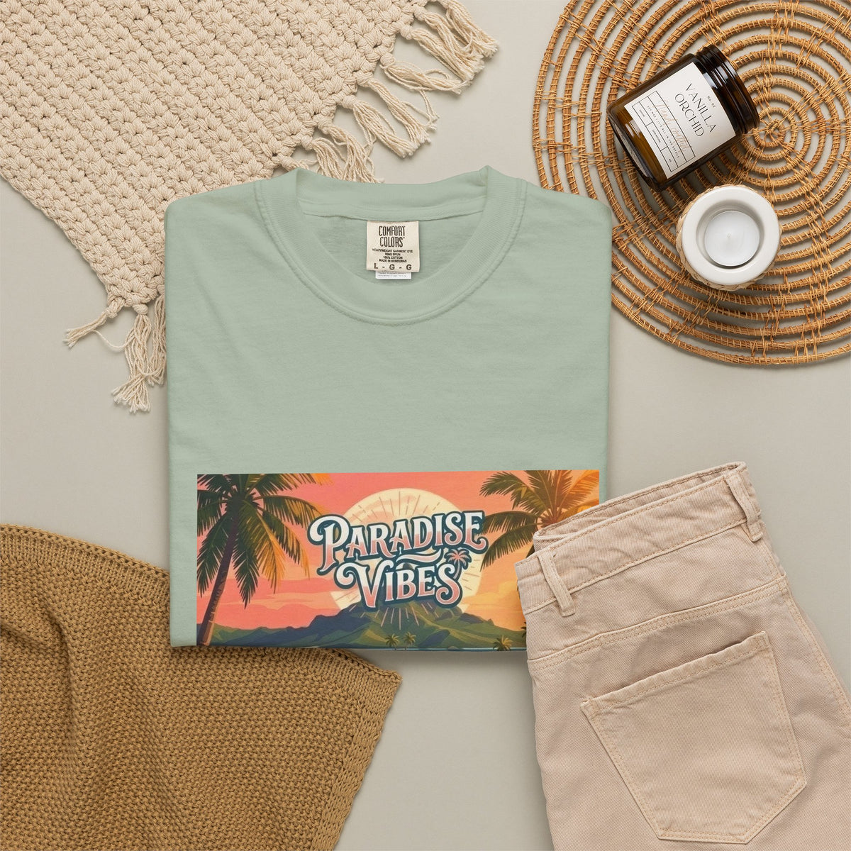 Paradise Vibes Surf Van Men T-Shirt