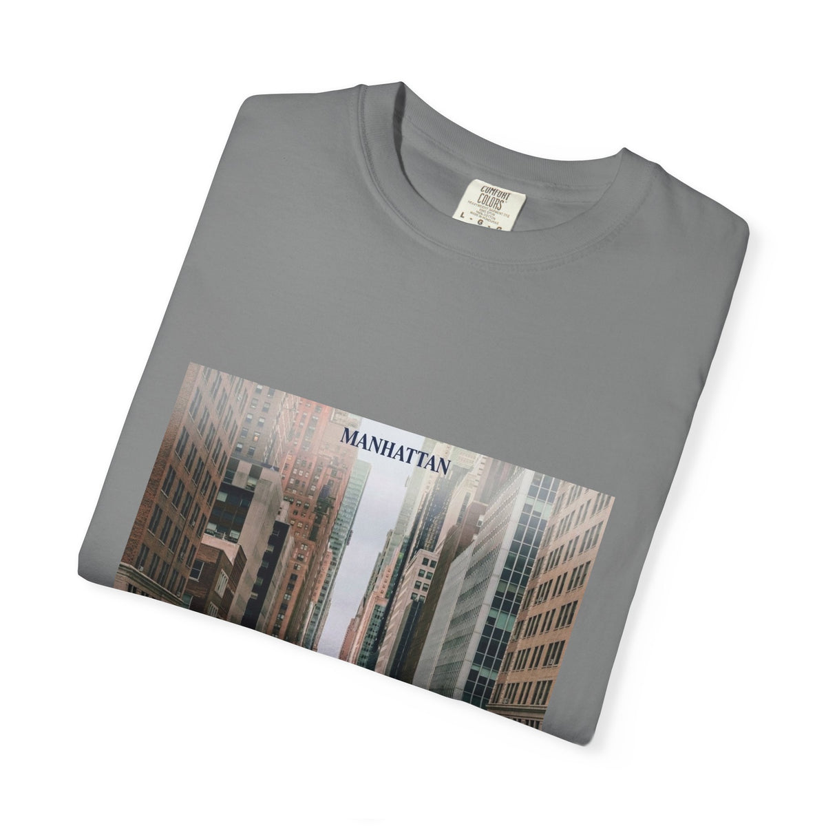Manhattan Street Photo T-Shirt — Vintage NYC Cityscape Tee