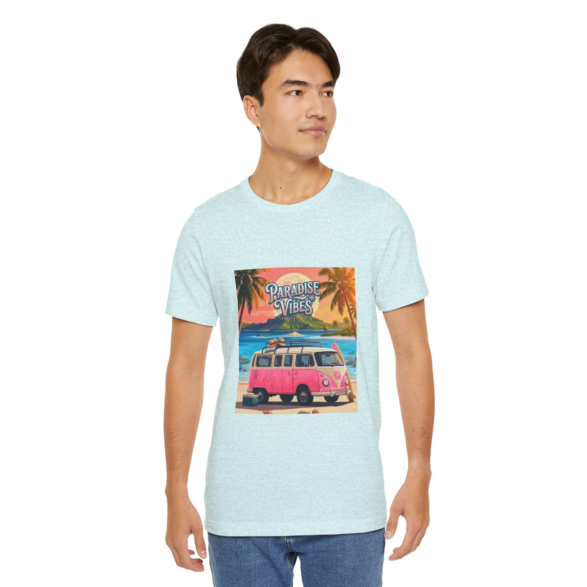 Paradise Vibes Beach Van T-Shirt