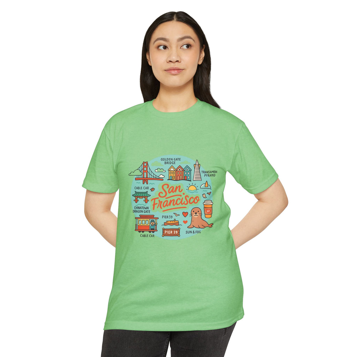 San Francisco Souvenir T-Shirt – Vintage City Travel Graphic