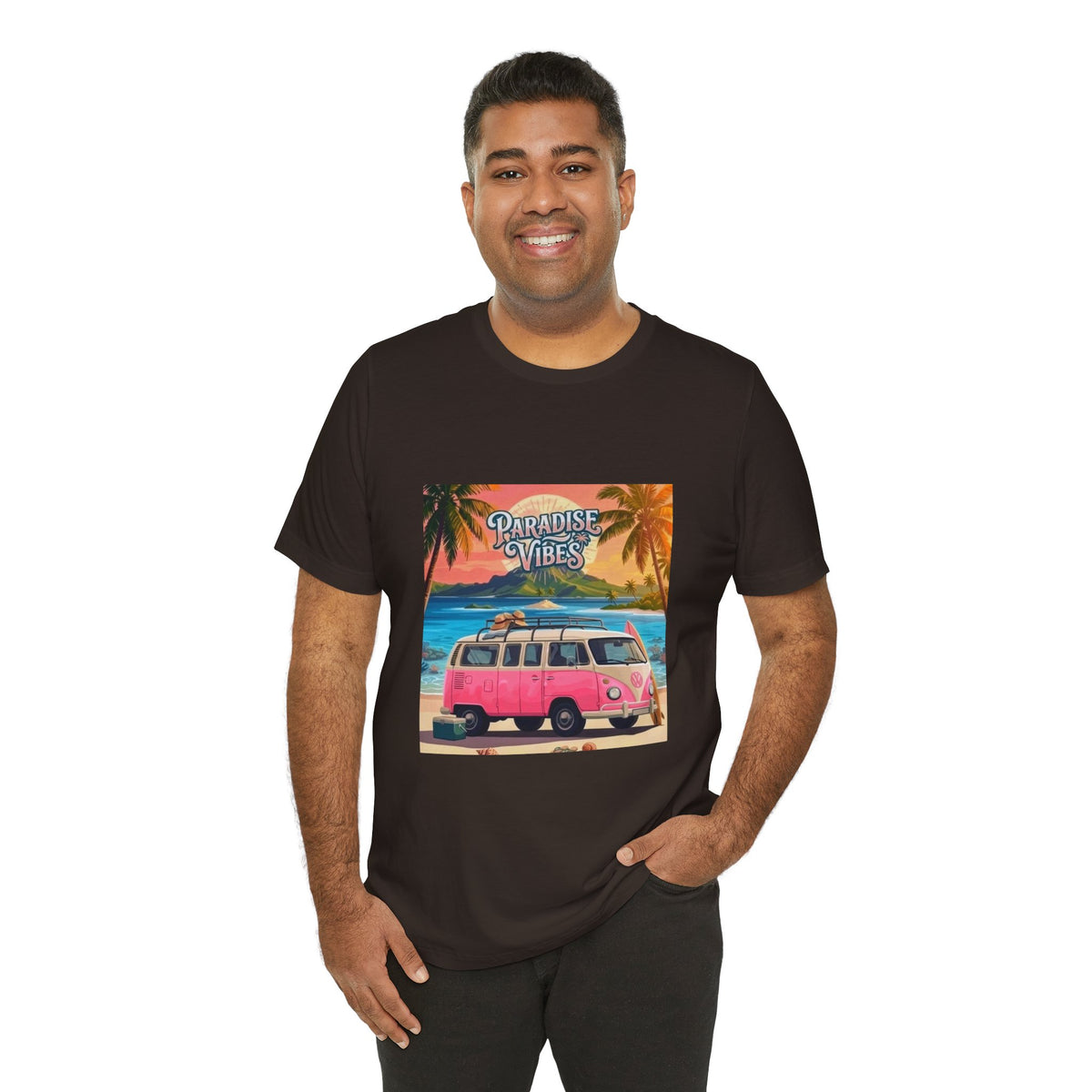 Paradise Vibes Beach Van T-Shirt