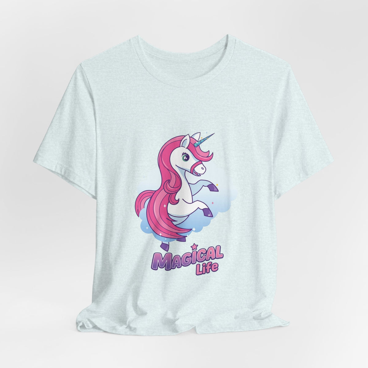 Magical Life Unicorn Tee - Cute Pink Unicorn Graphic T-Shirt for Kids & Teens
