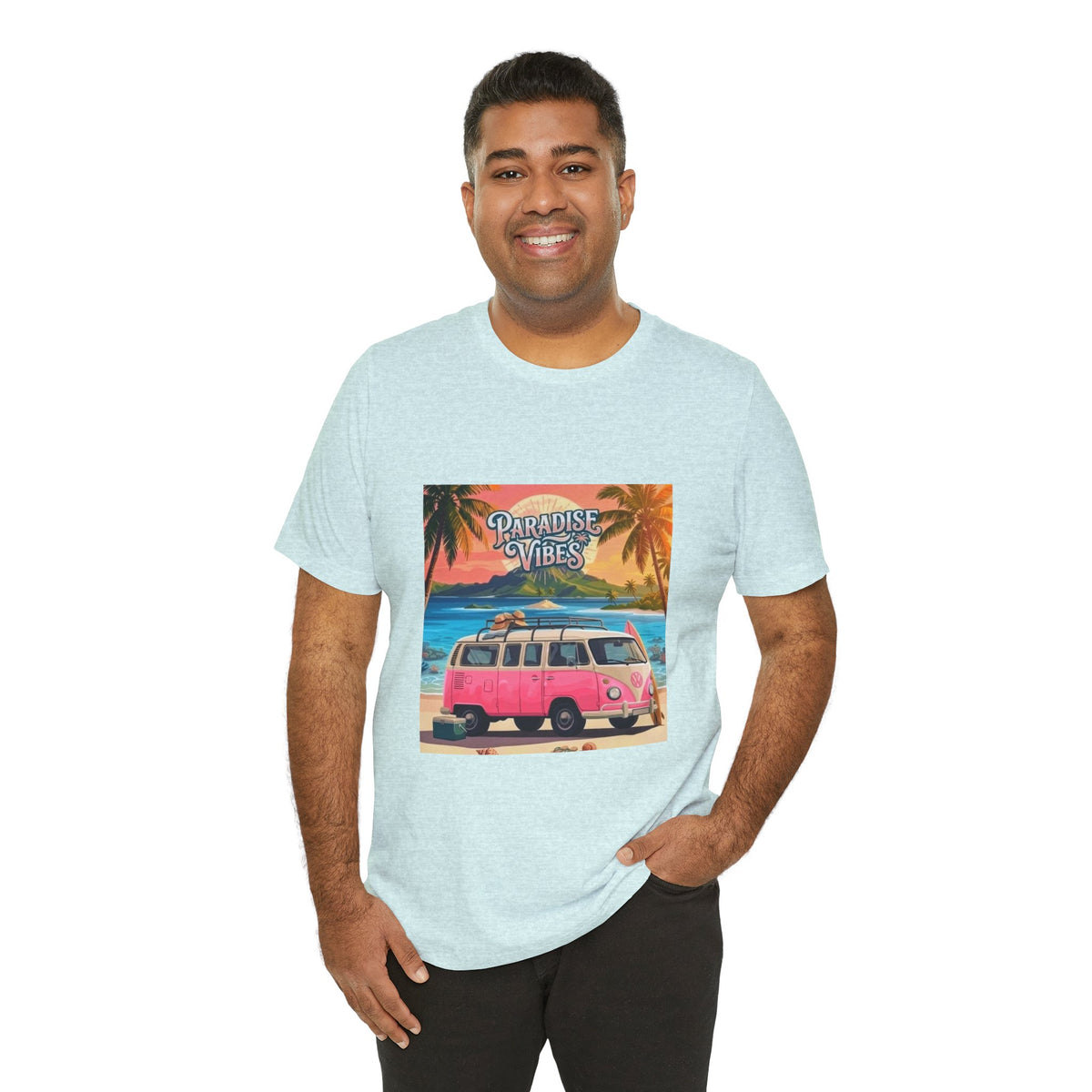 Paradise Vibes Beach Van T-Shirt