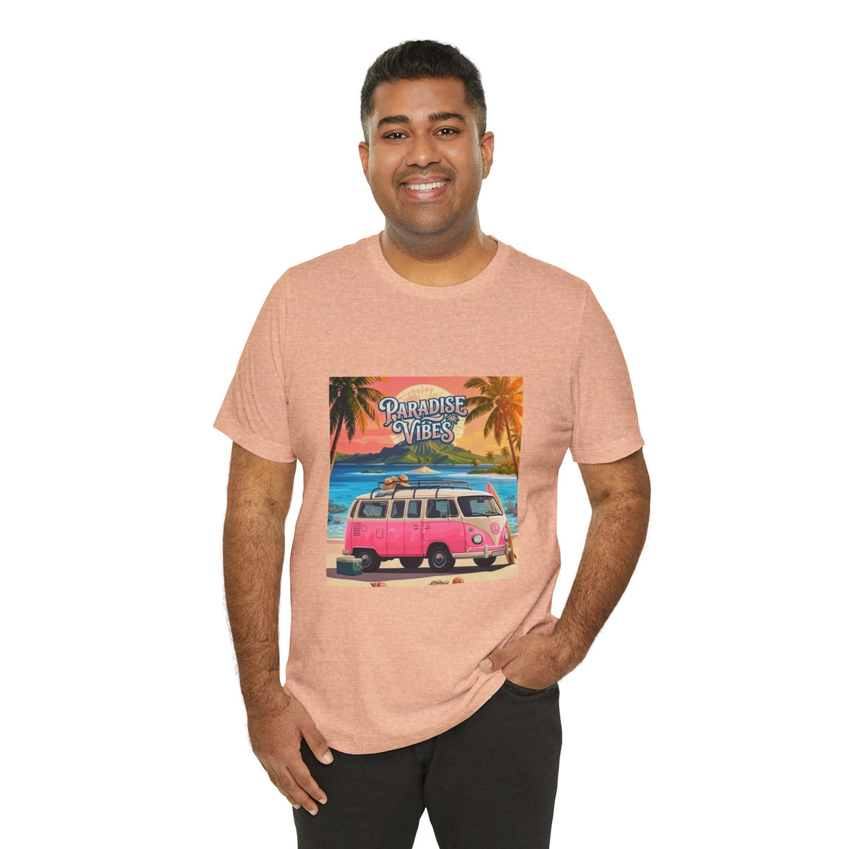 Paradise Vibes Beach Van T-Shirt