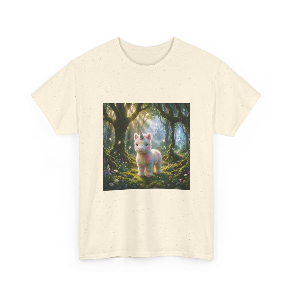 Cute Fantasy Cat T-Shirt — Whimsical Forest Kitten Tee