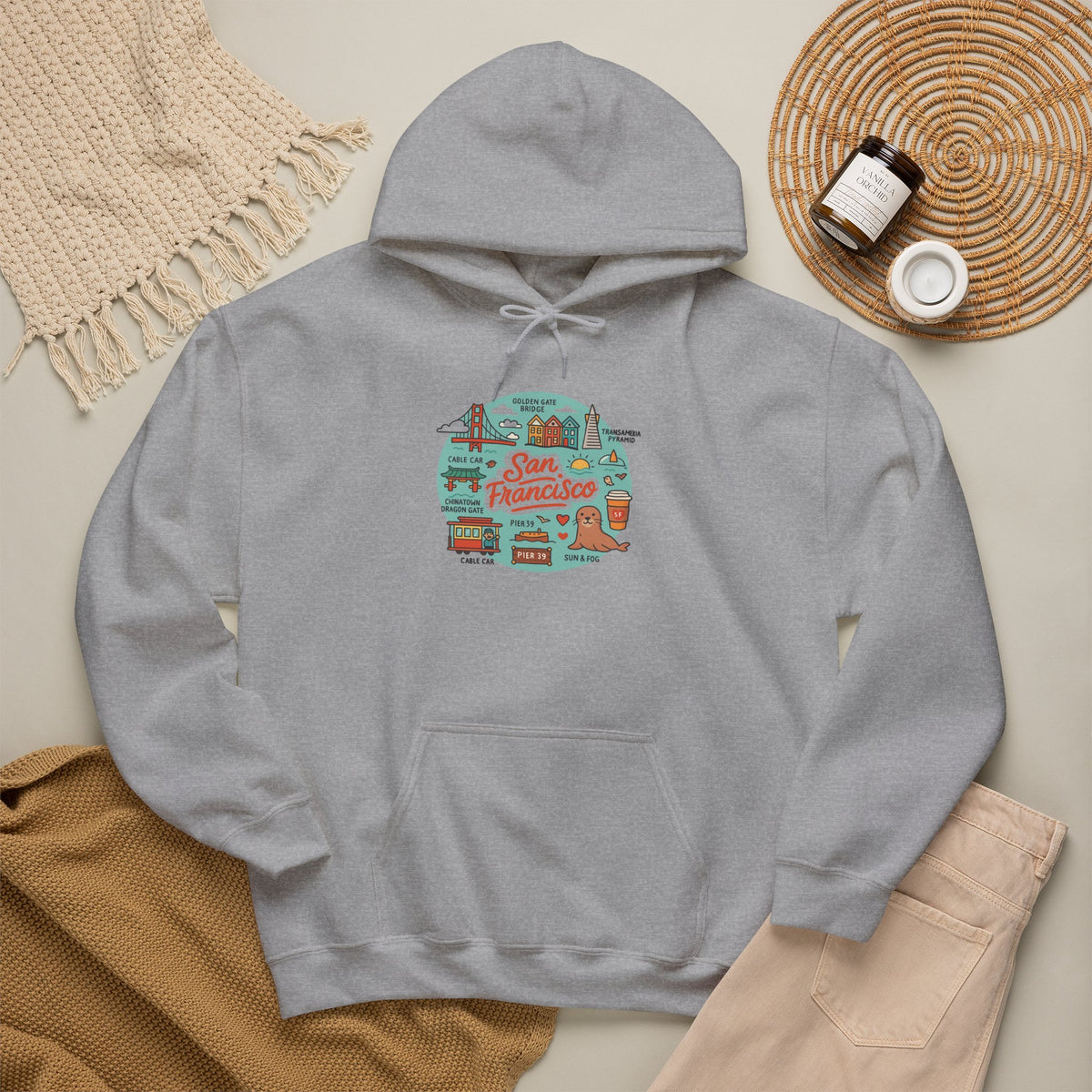 San Francisco Travel Graphic Hoodie
