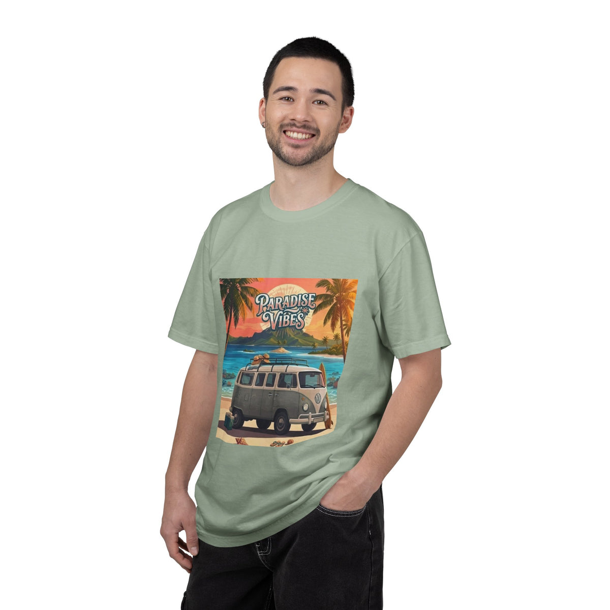 Paradise Vibes Surf Van Men T-Shirt
