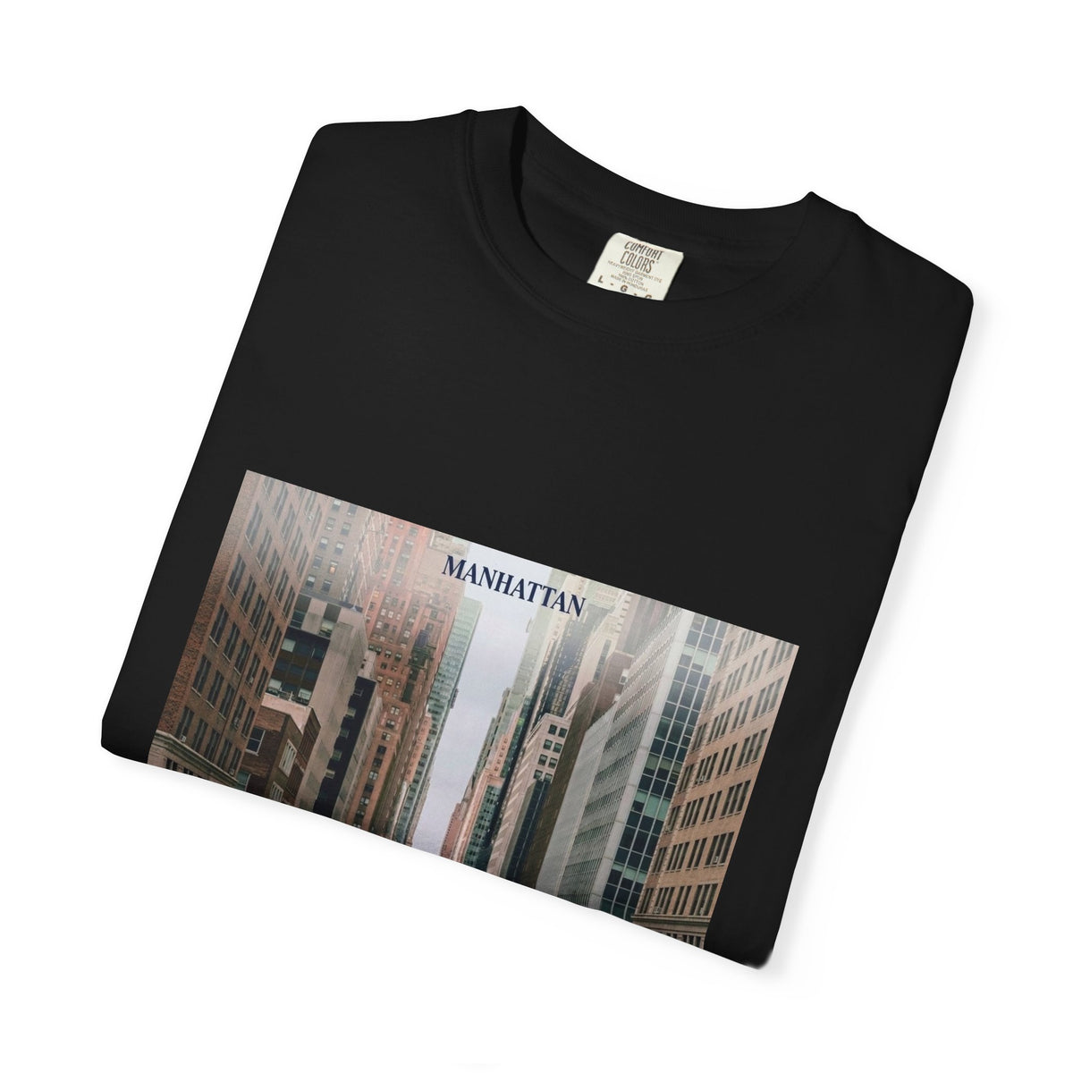 Manhattan Street Photo T-Shirt — Vintage NYC Cityscape Tee