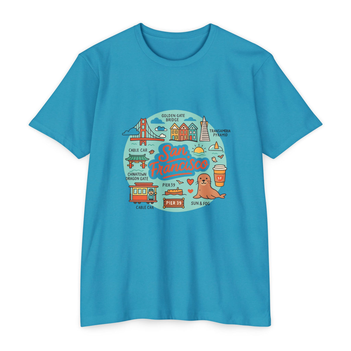 San Francisco Souvenir T-Shirt – Vintage City Travel Graphic