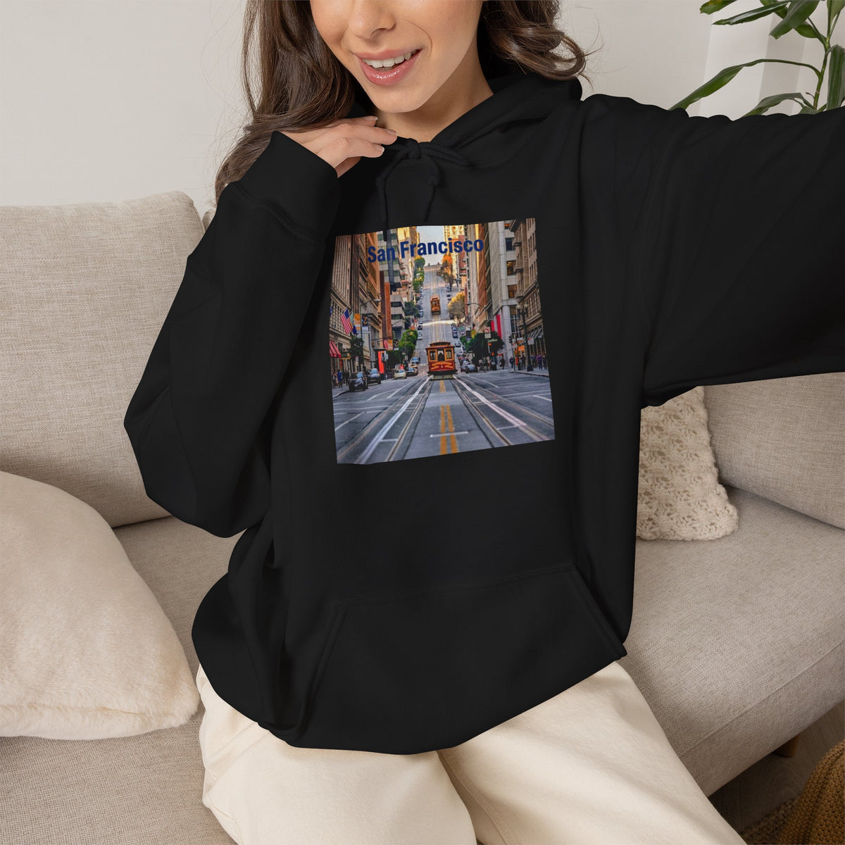 Urban City Street Scene Hoodie