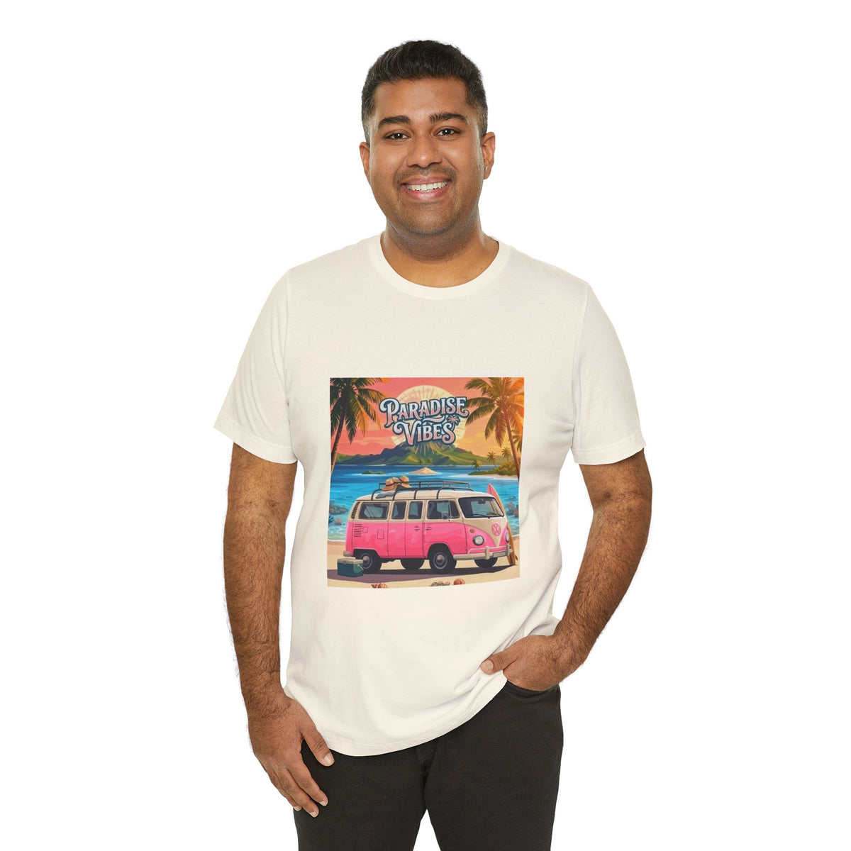 Paradise Vibes Beach Van T-Shirt