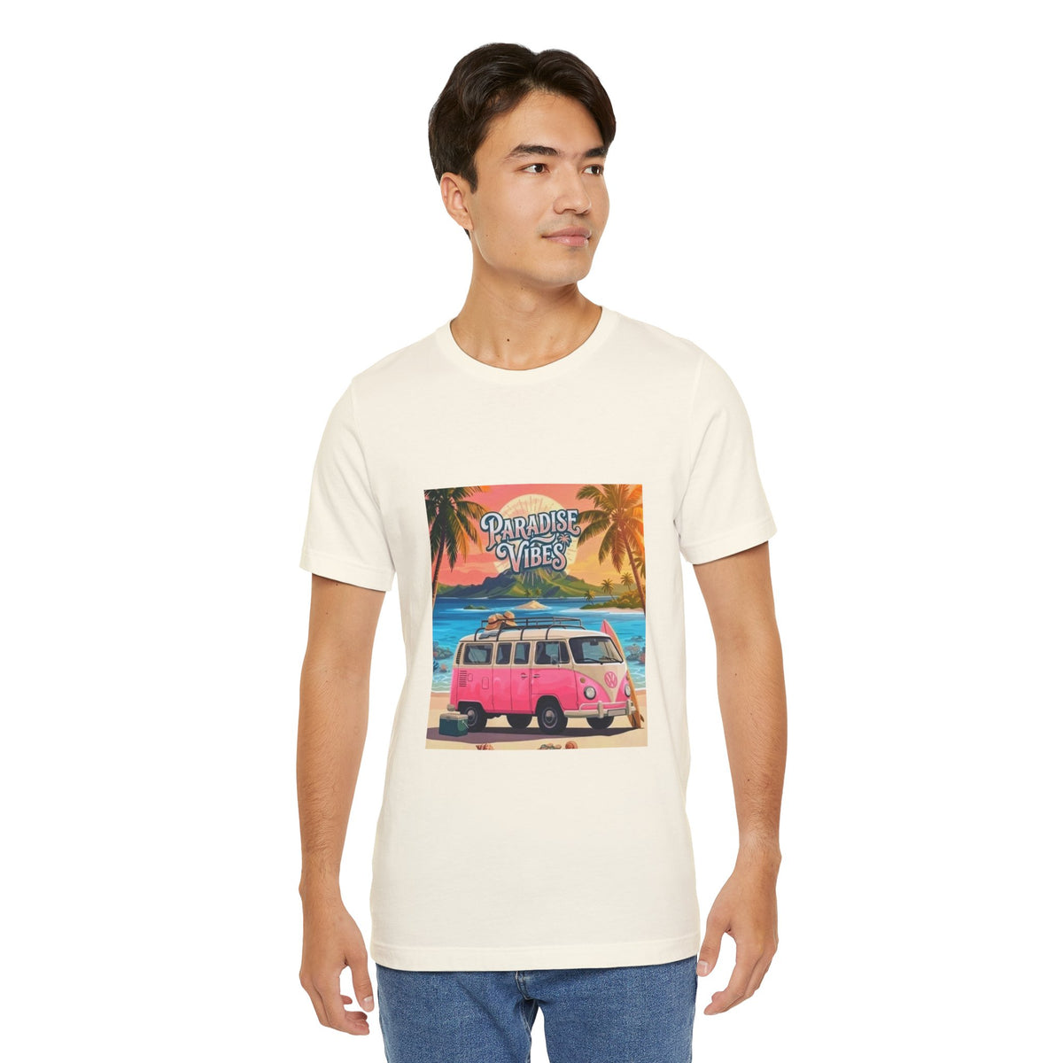 Paradise Vibes Beach Van T-Shirt