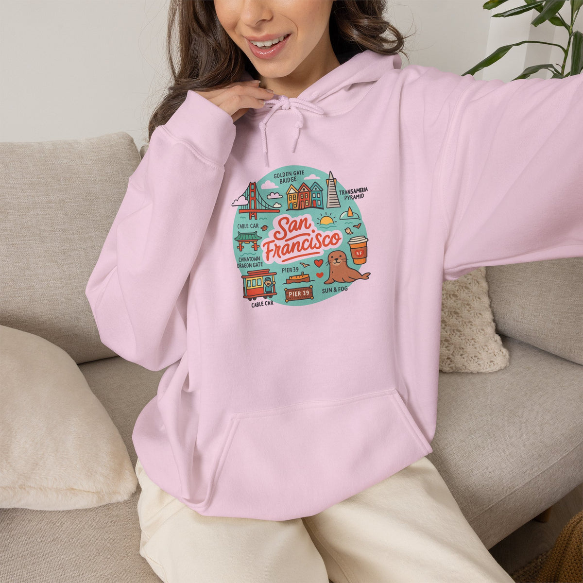 San Francisco Travel Graphic Hoodie