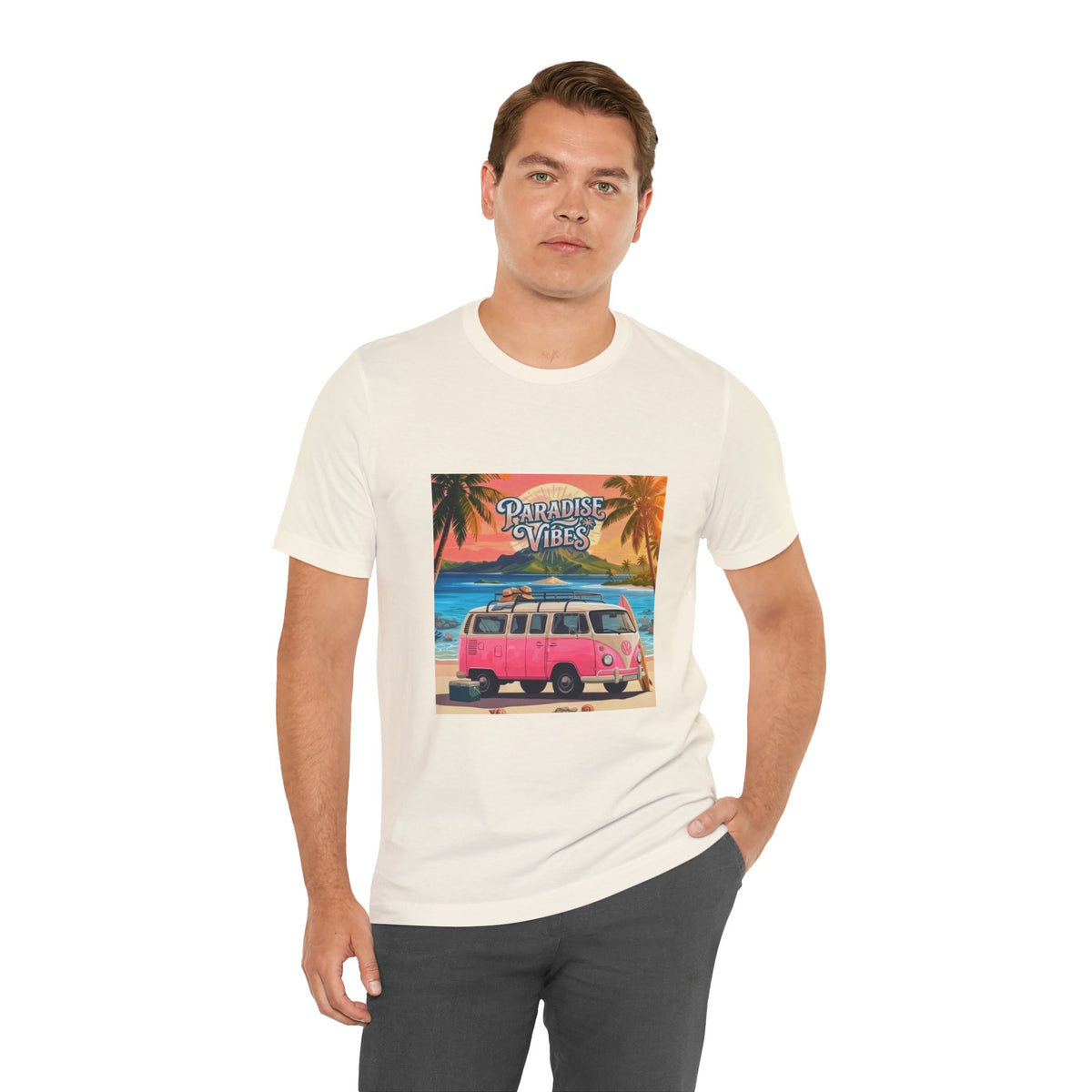 Paradise Vibes Beach Van T-Shirt
