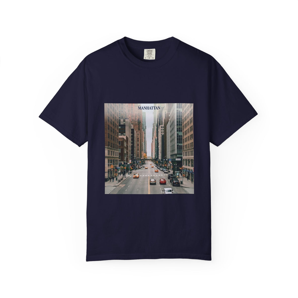 Manhattan Street Photo T-Shirt — Vintage NYC Cityscape Tee