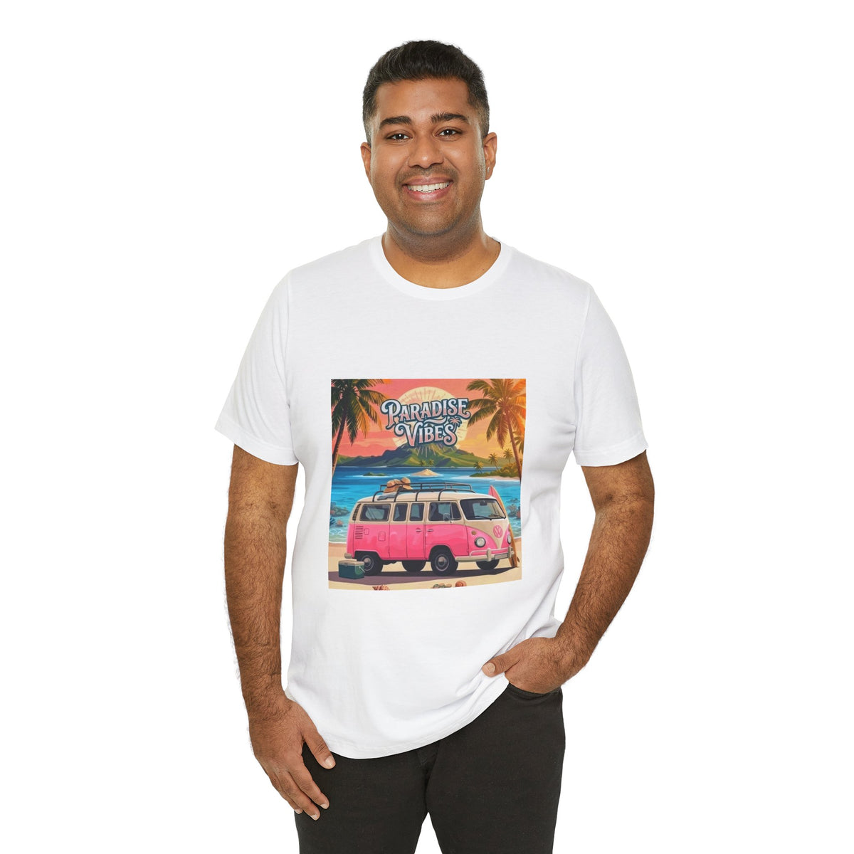 Paradise Vibes Beach Van T-Shirt