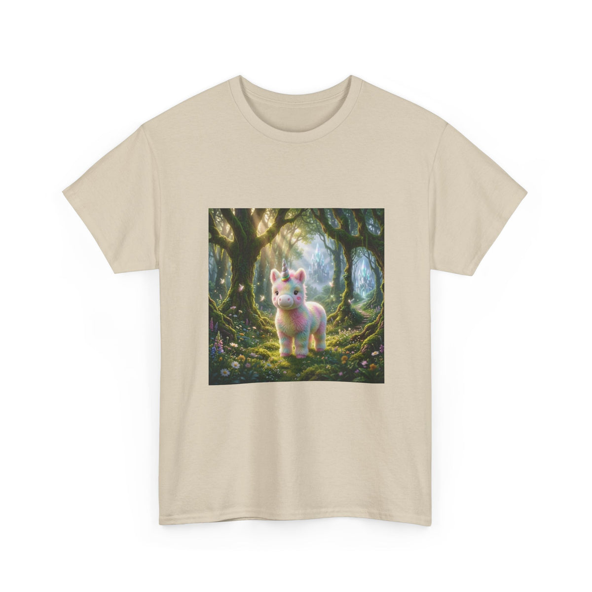 Cute Fantasy Cat T-Shirt — Whimsical Forest Kitten Tee