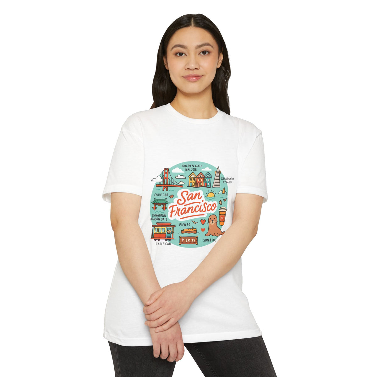 San Francisco Souvenir T-Shirt – Vintage City Travel Graphic