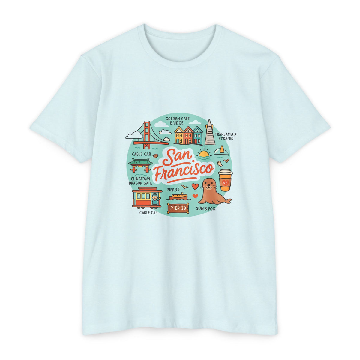 San Francisco Souvenir T-Shirt – Vintage City Travel Graphic