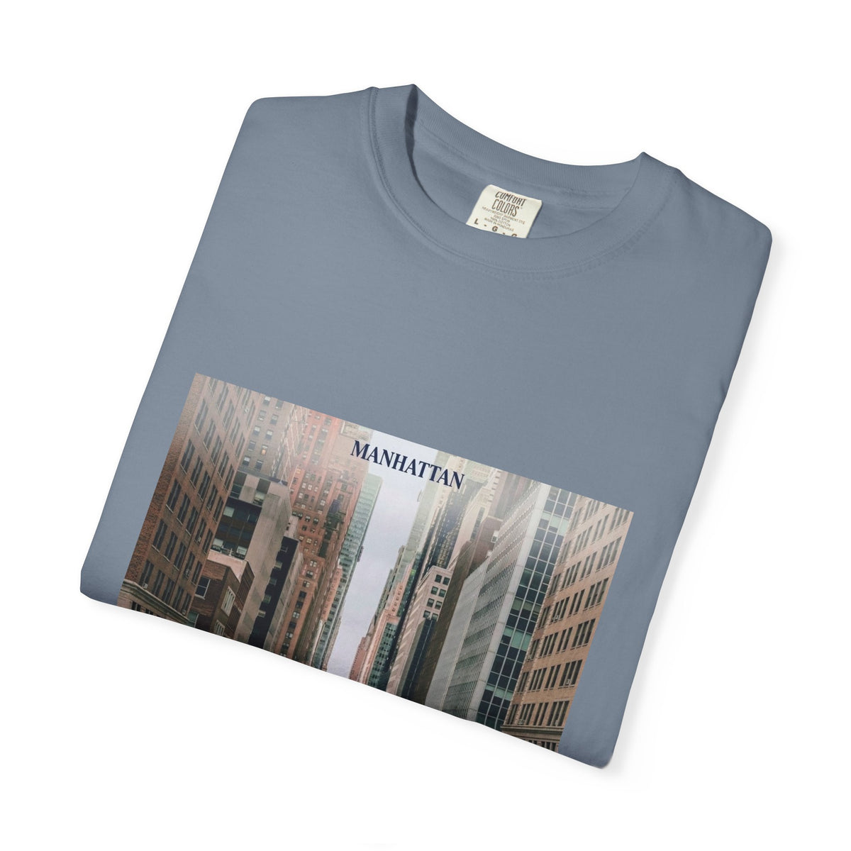Manhattan Street Photo T-Shirt — Vintage NYC Cityscape Tee