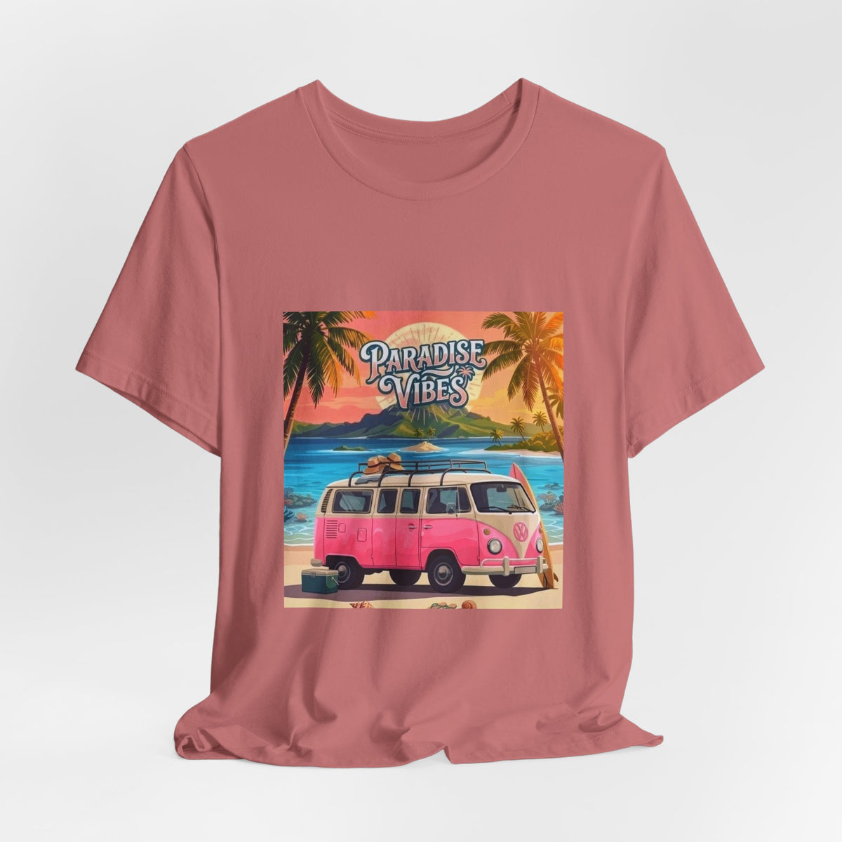 Paradise Vibes Beach Van T-Shirt