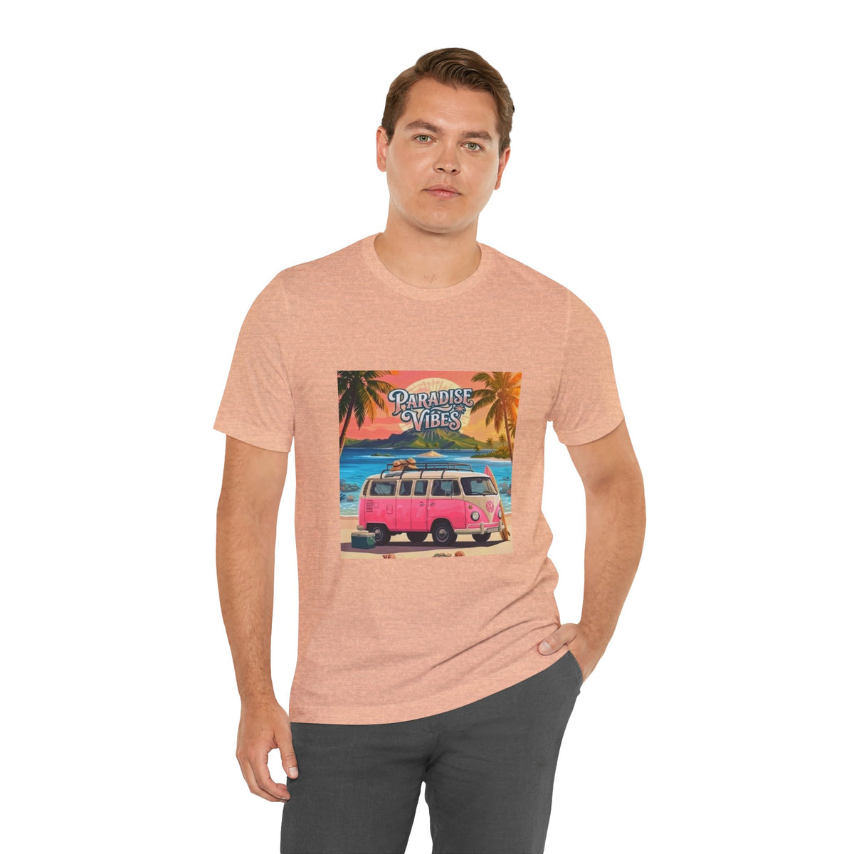 Paradise Vibes Beach Van T-Shirt