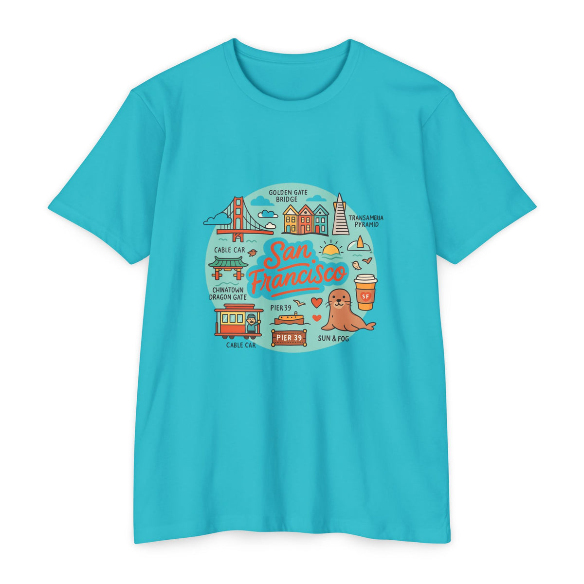 San Francisco Souvenir T-Shirt – Vintage City Travel Graphic