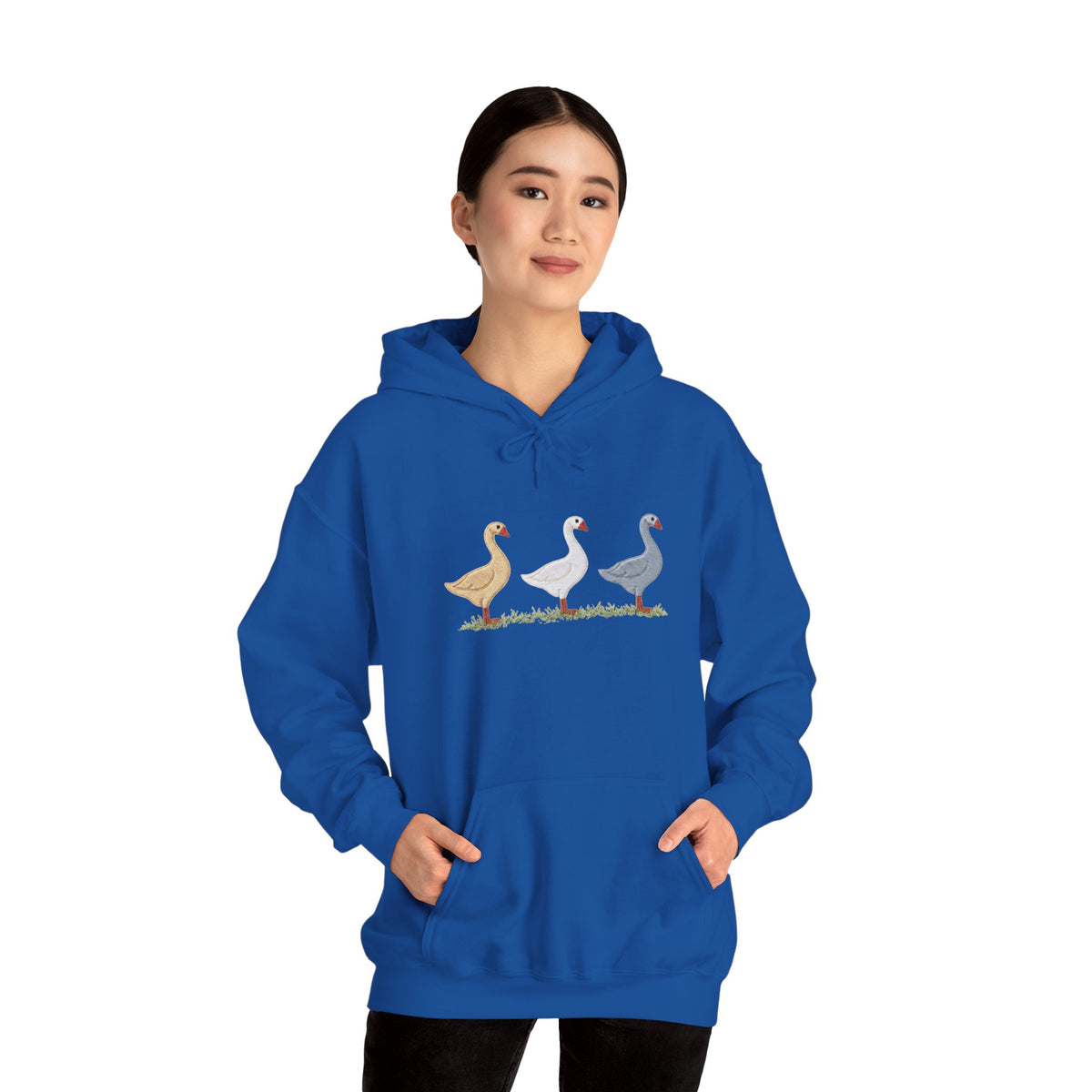 Unisex Duck Graphic Hoodie – Cozy Bird Lover Sweatshirt, Casual Pullover Hoodie