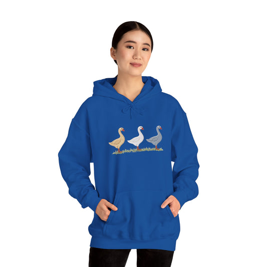 Unisex Duck Graphic Hoodie – Cozy Bird Lover Sweatshirt, Casual Pullover Hoodie