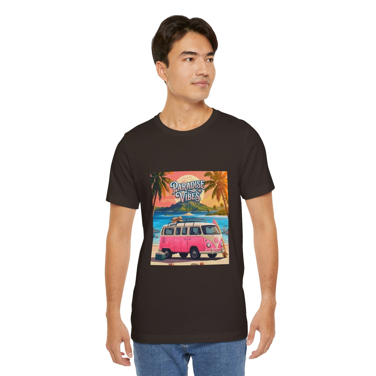 Paradise Vibes Beach Van T-Shirt