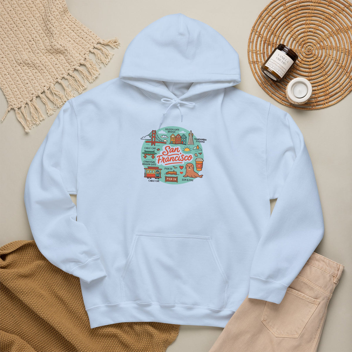 San Francisco Travel Graphic Hoodie