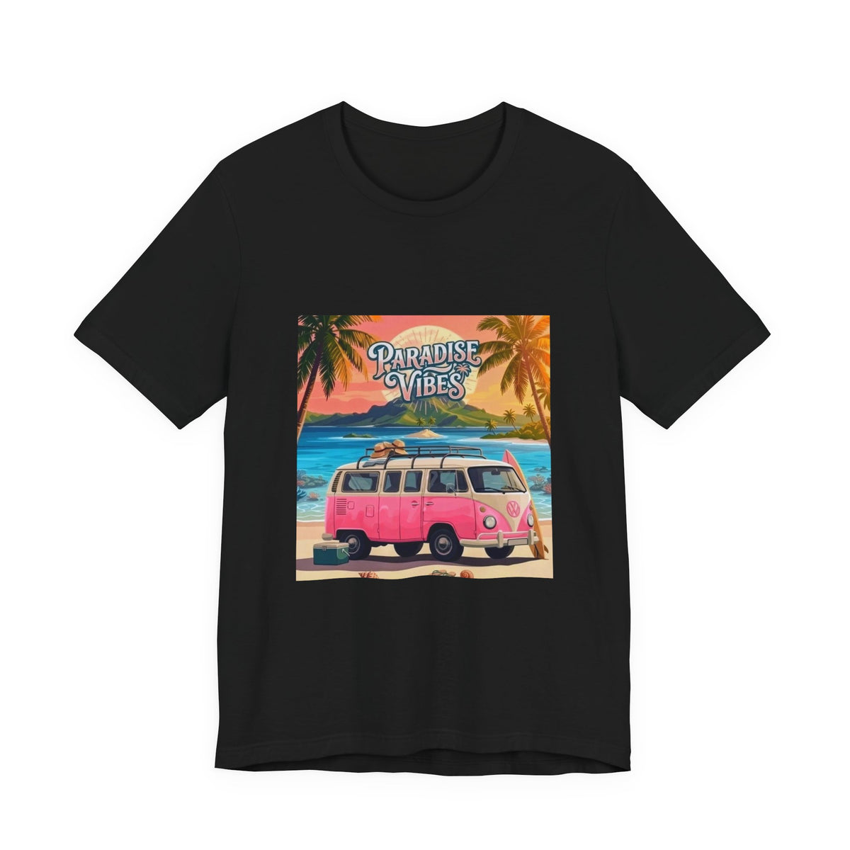Paradise Vibes Beach Van T-Shirt