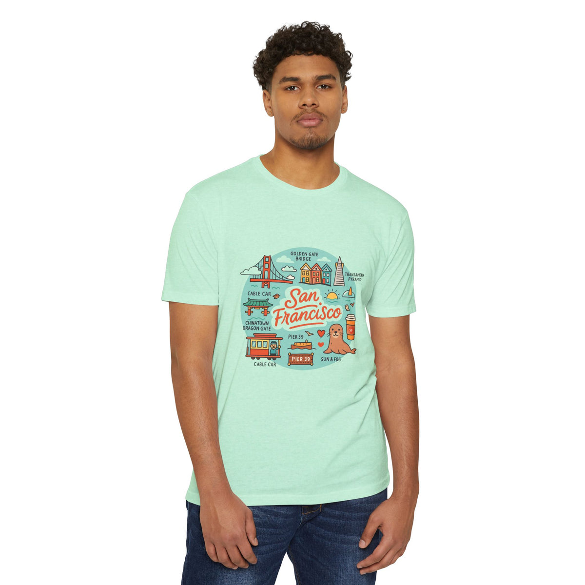 San Francisco Souvenir T-Shirt – Vintage City Travel Graphic