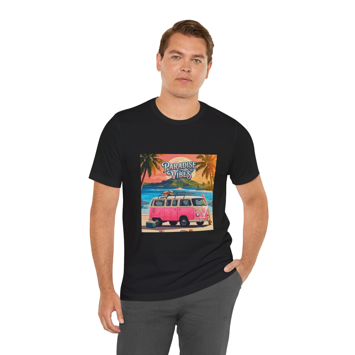 Paradise Vibes Beach Van T-Shirt