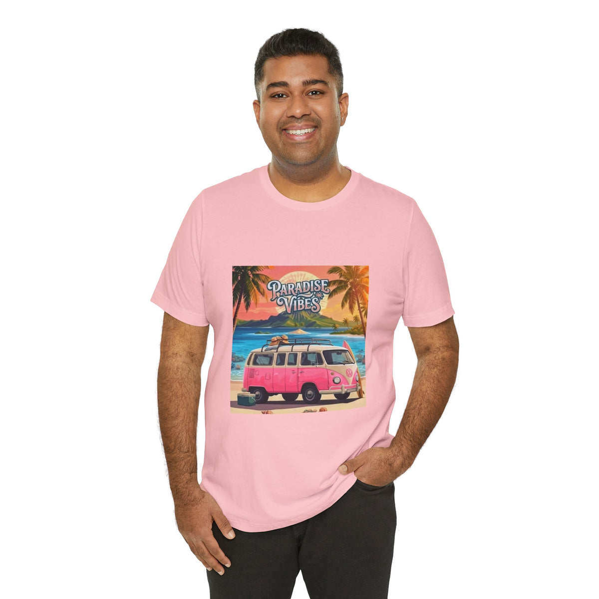 Paradise Vibes Beach Van T-Shirt