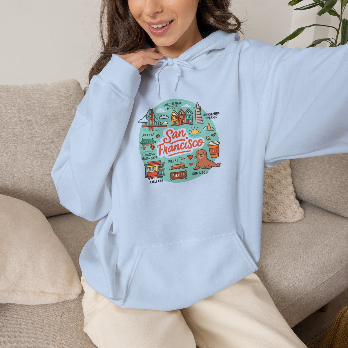 San Francisco Travel Graphic Hoodie