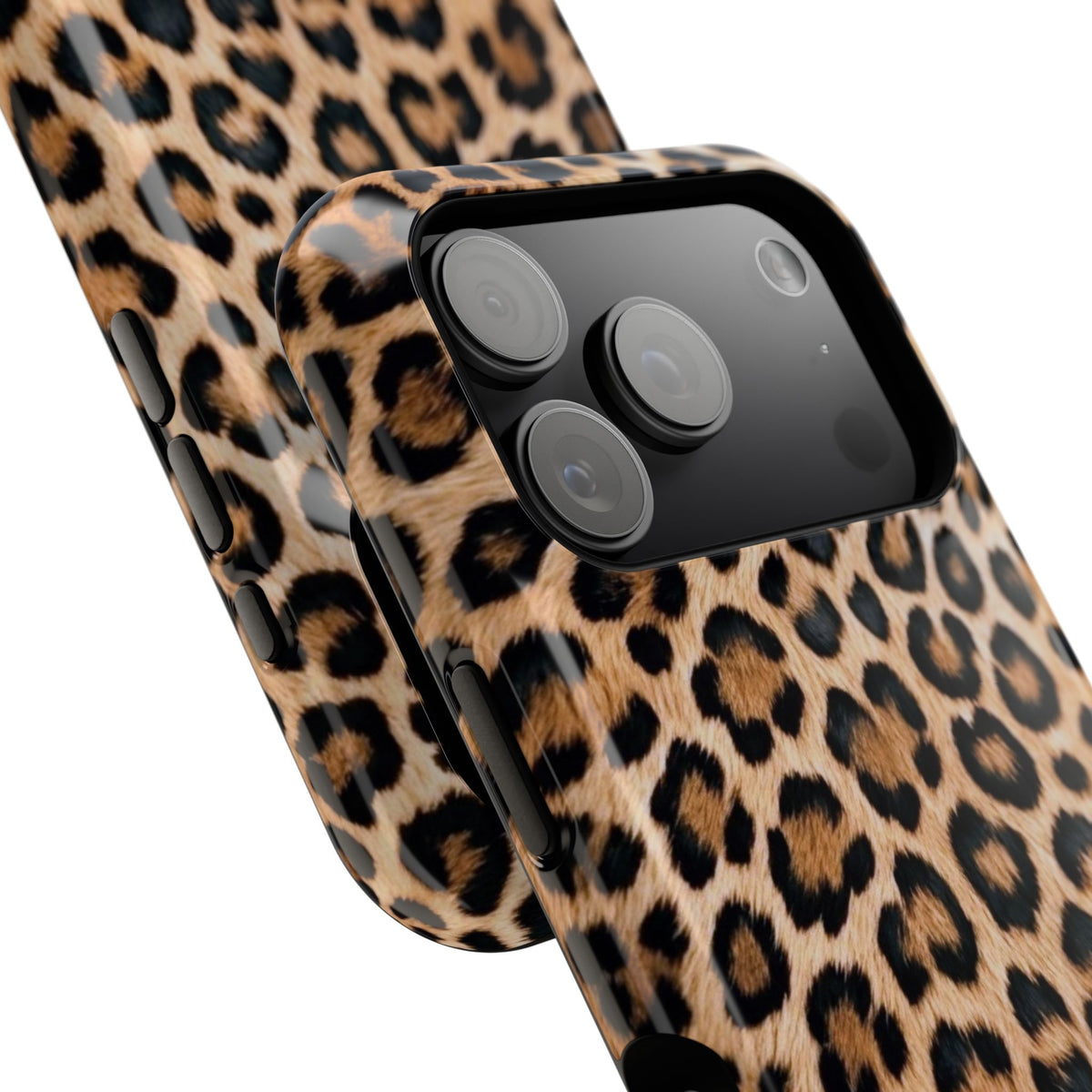 Classic Leopard Print Magnetic Phone Case — Impact-Resistant Protective Cover