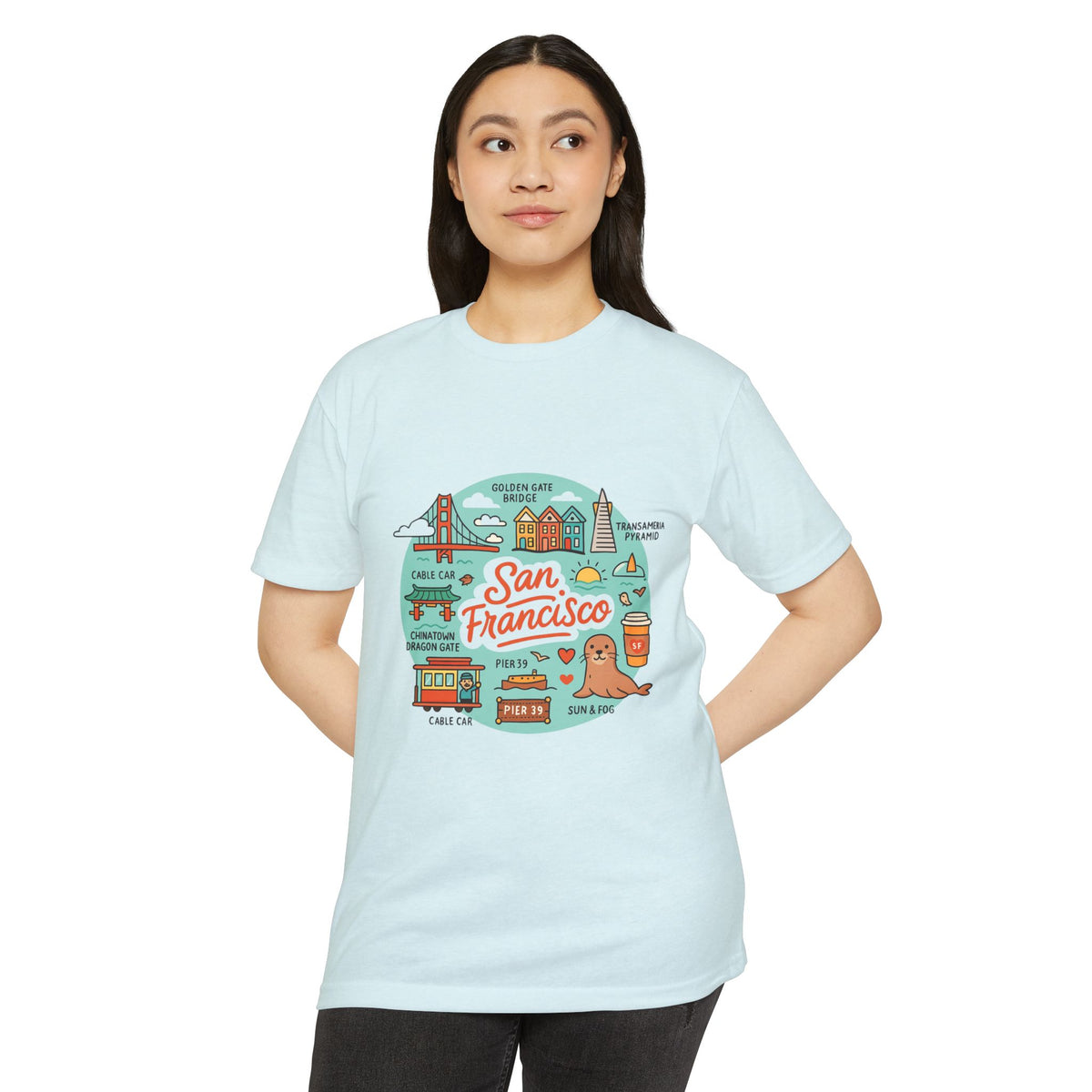 San Francisco Souvenir T-Shirt – Vintage City Travel Graphic