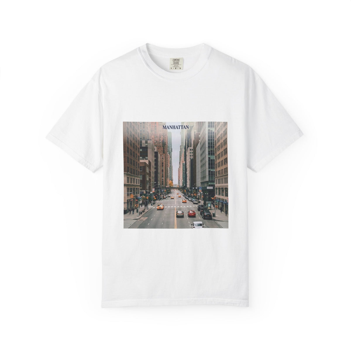 Manhattan Street Photo T-Shirt — Vintage NYC Cityscape Tee