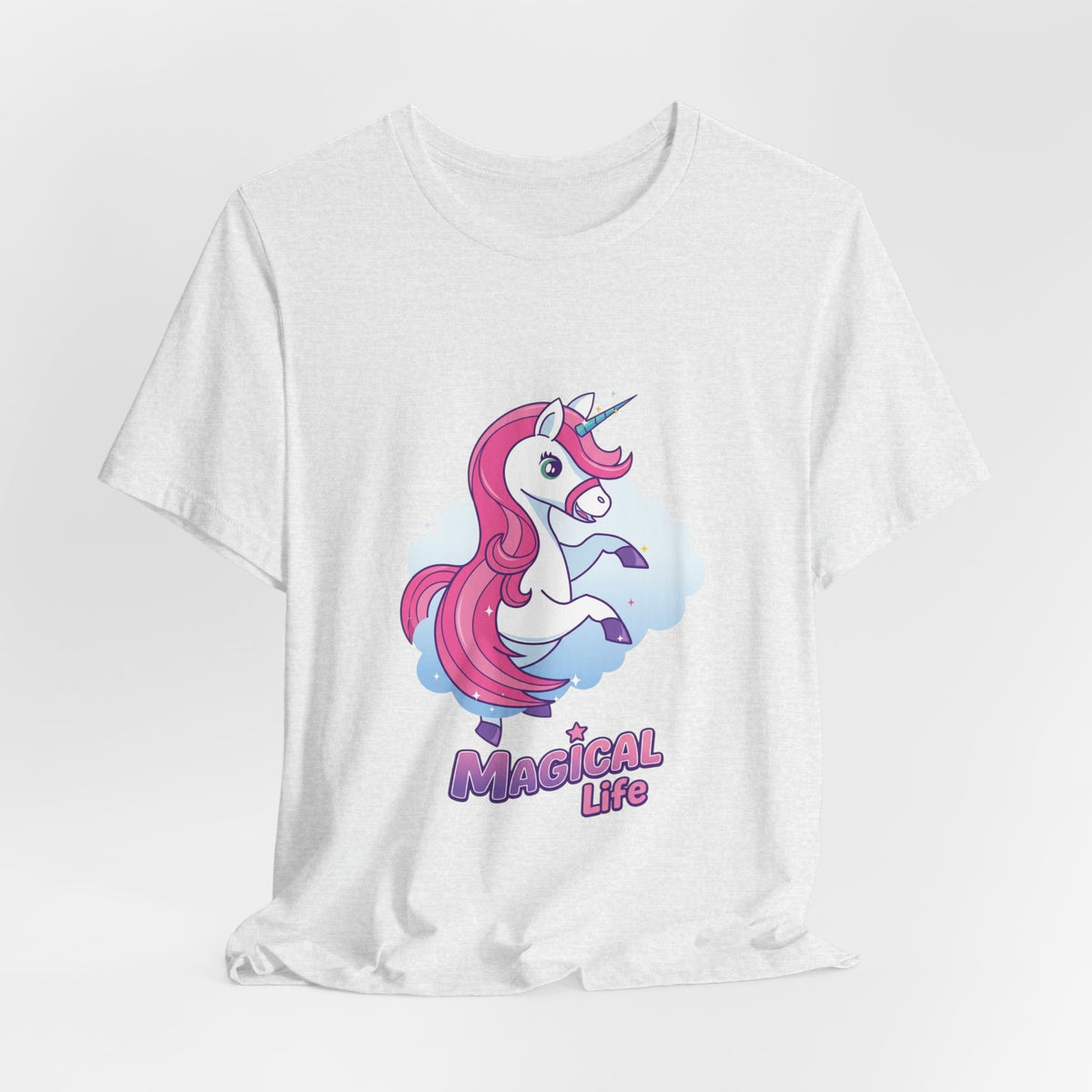 Magical Life Unicorn Tee - Cute Pink Unicorn Graphic T-Shirt for Kids & Teens