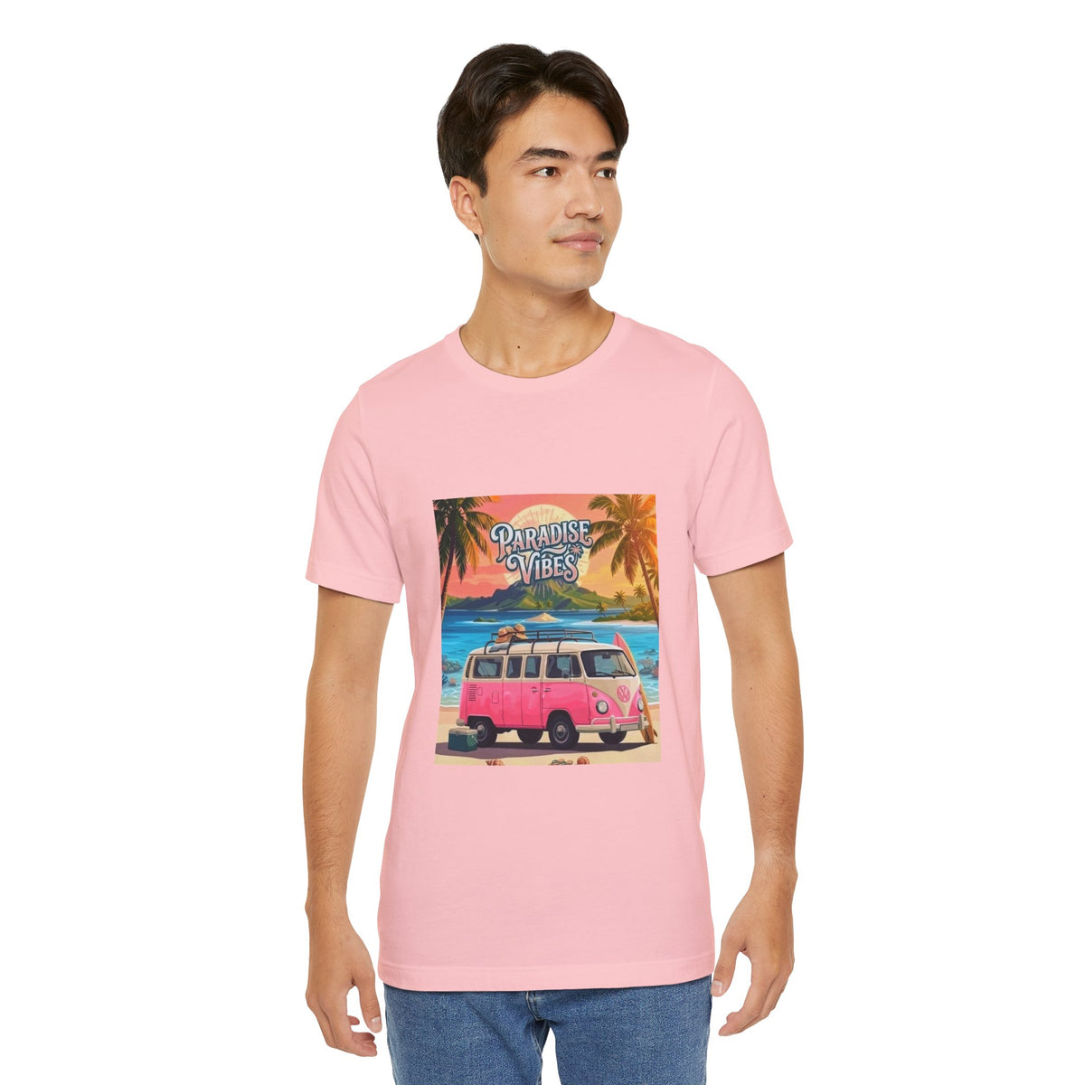 Paradise Vibes Beach Van T-Shirt