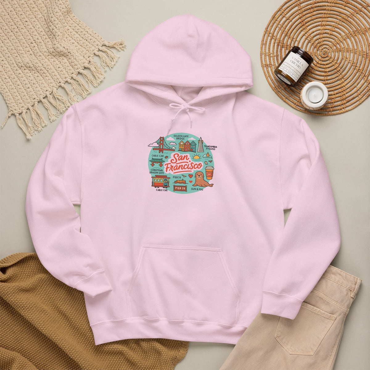 San Francisco Travel Graphic Hoodie